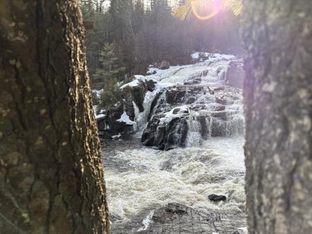 Rivière l’assomption près de la passerelle